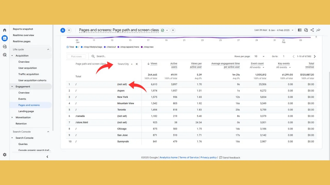 What Is Not Set in Google Analytics?